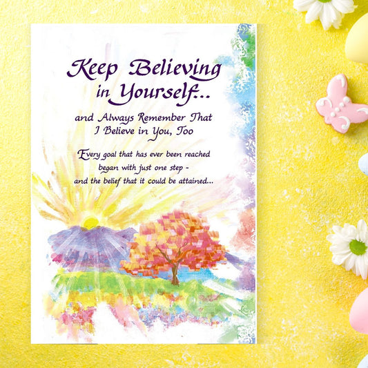 Keep Believing Card - 3-Fold Blue Mountain Arts