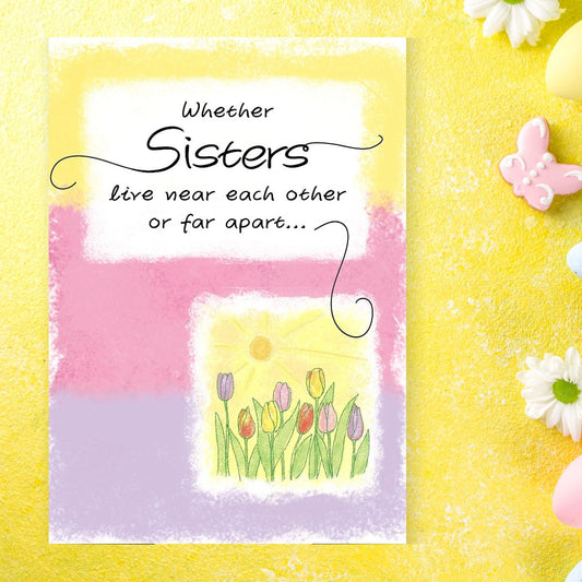 Sisters Forever - 3-Fold Water Colour Feelings Card