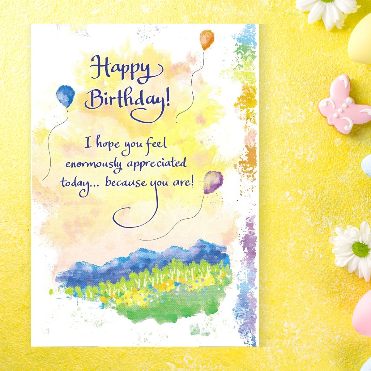 Blue Mountain Arts Birthday Card - 3-Fold Sentimental