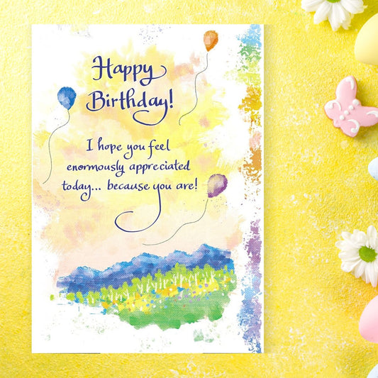 Blue Mountain Arts Birthday Card - 3-Fold Sentimental