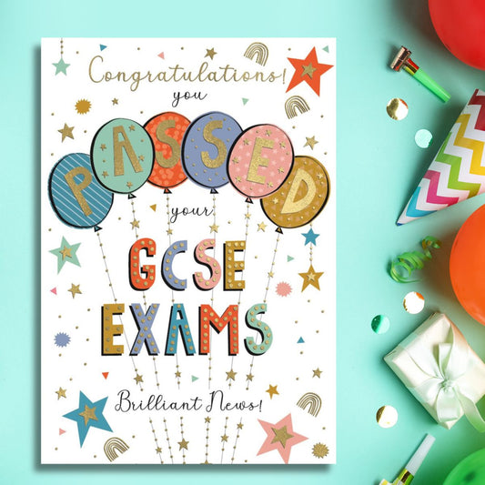 Passed Exams Card - GCSE Brilliant News!