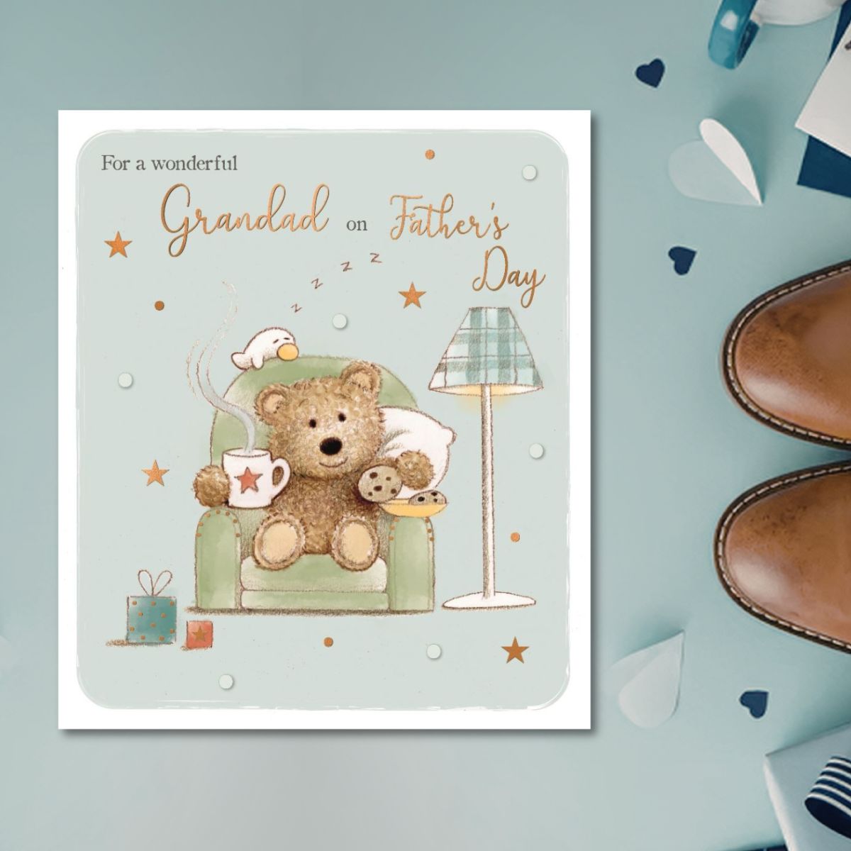 Grandad Father's Day Card - Barley Bear Cup Of Tea