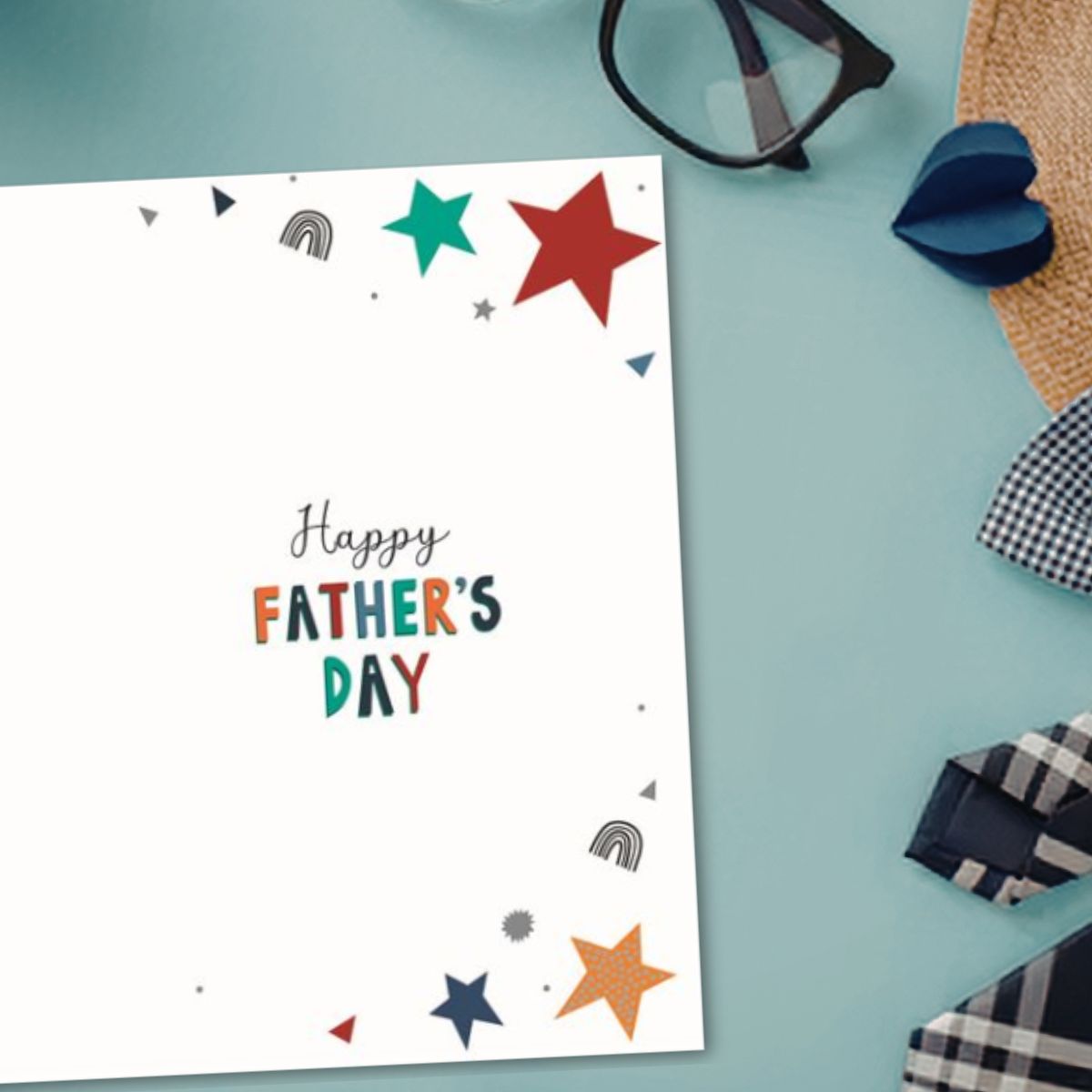 Step Dad Father's Day Card - Wonderful Wishes Stars