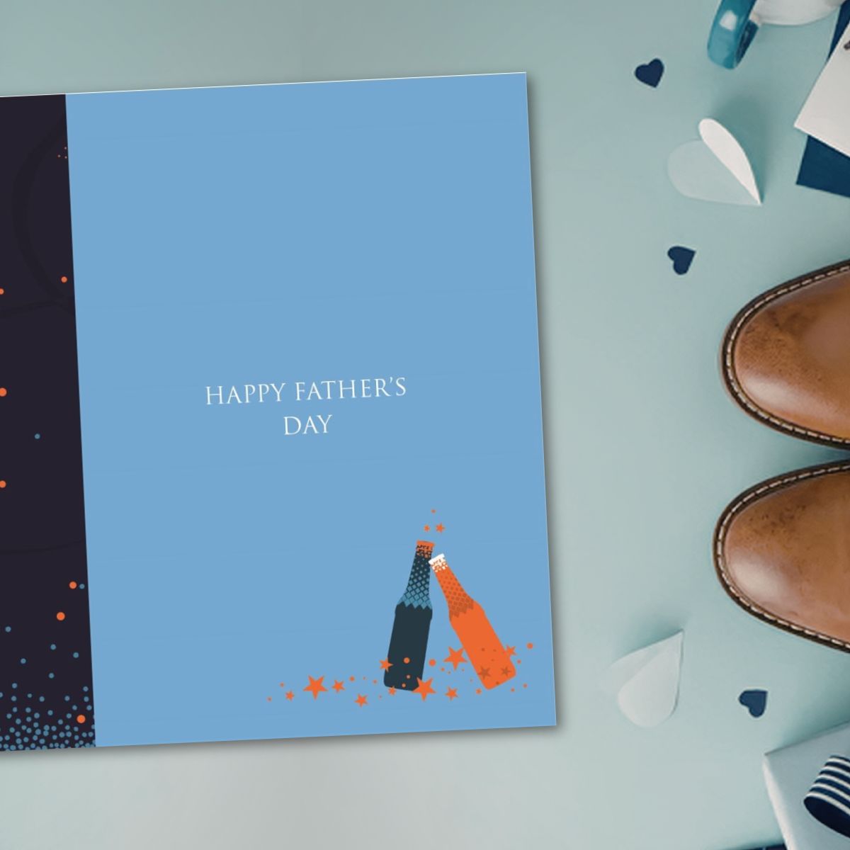 Open Father's Day Card - Joy Beer Candles