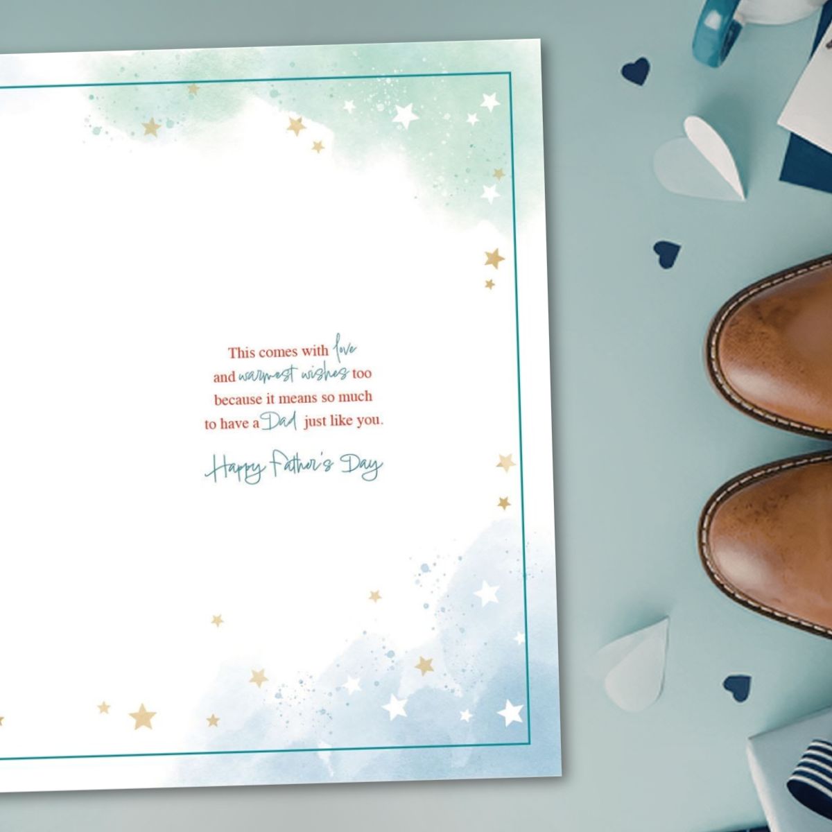 Dad Father's Day Card - Awash With Colour Classic Car