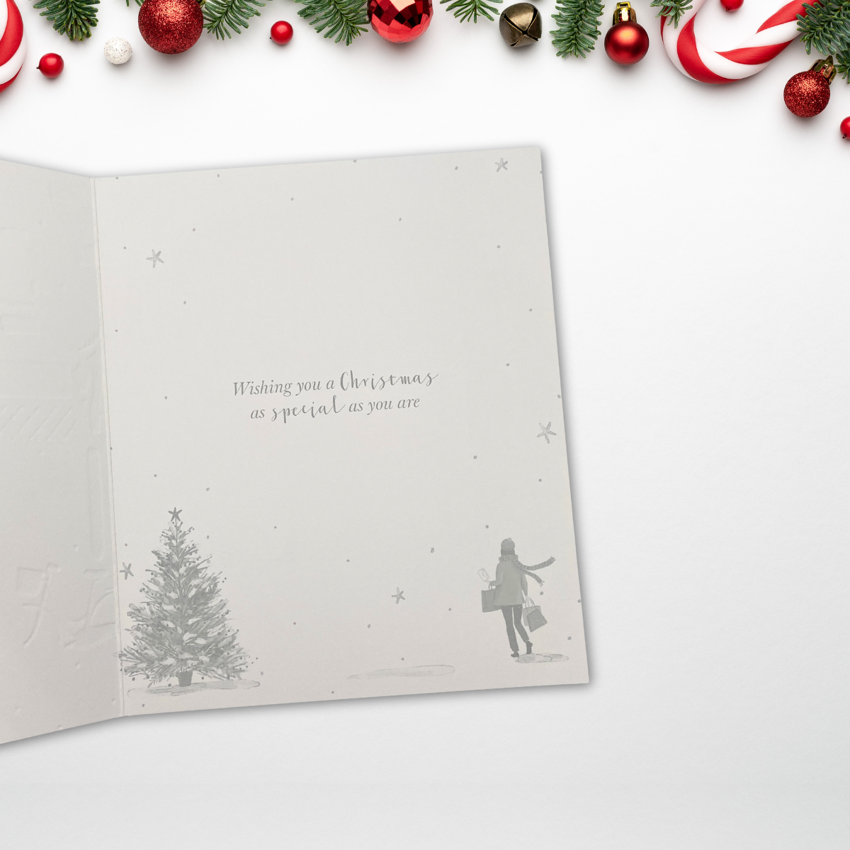 Granddaughter Christmas Card - Festive Shopping