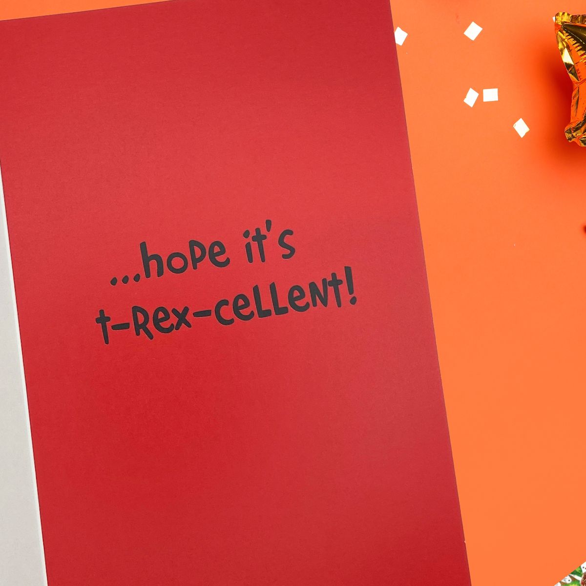 6th Birthday Card - T-Rex-Cellent!