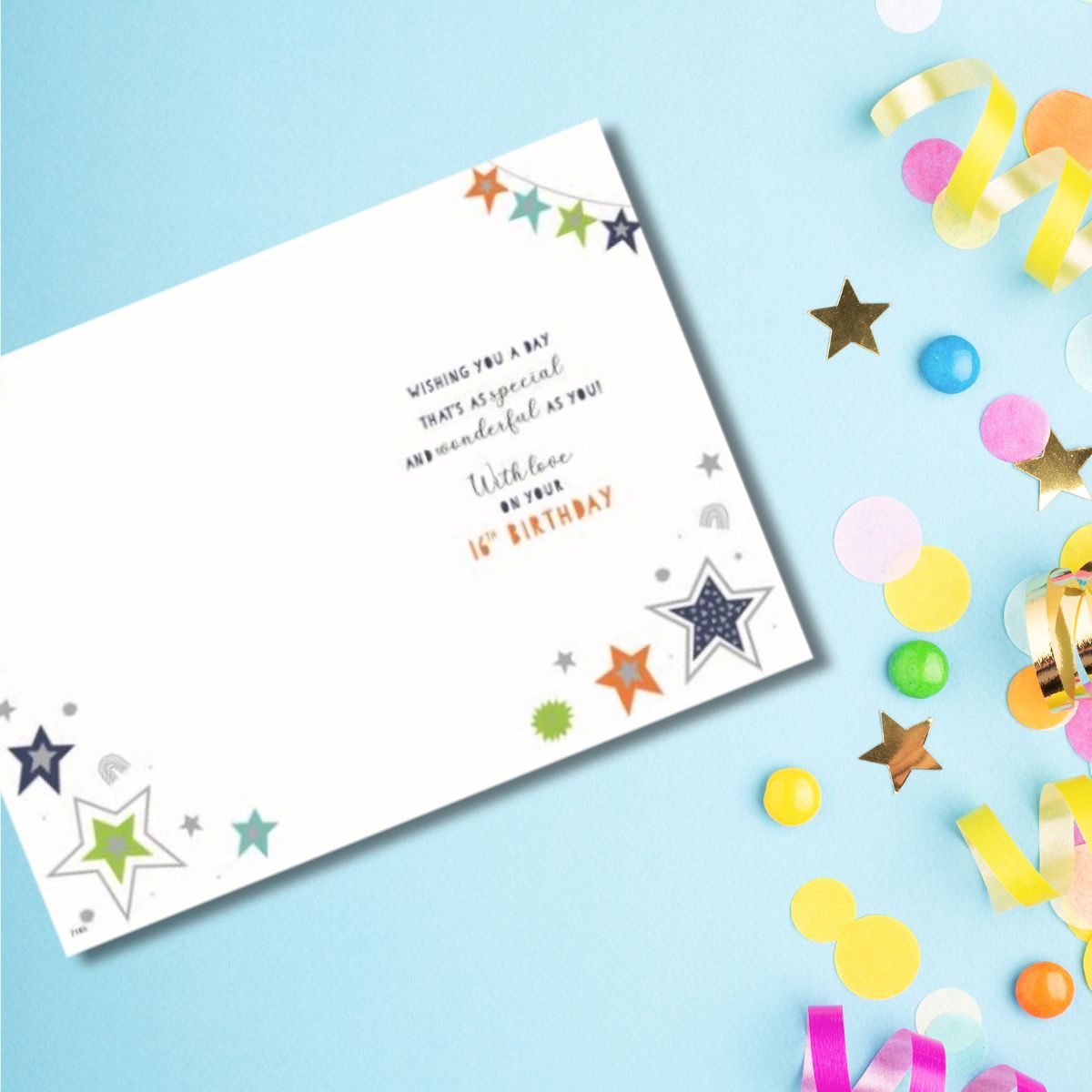 Son 16th Birthday Card - Starburst