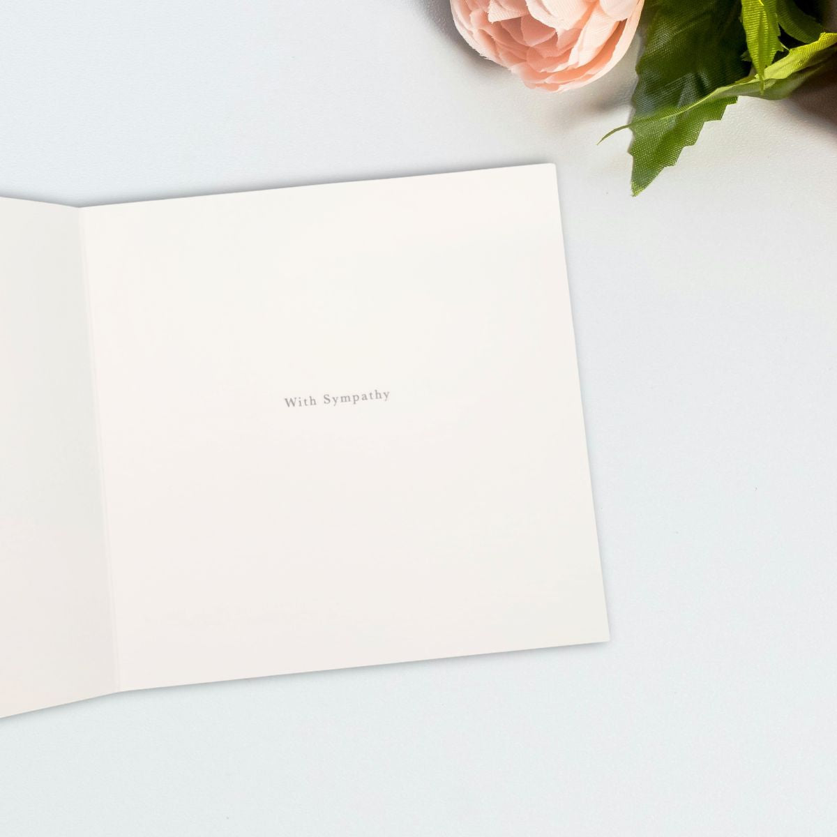 Sympathy Card - Photographic Flower