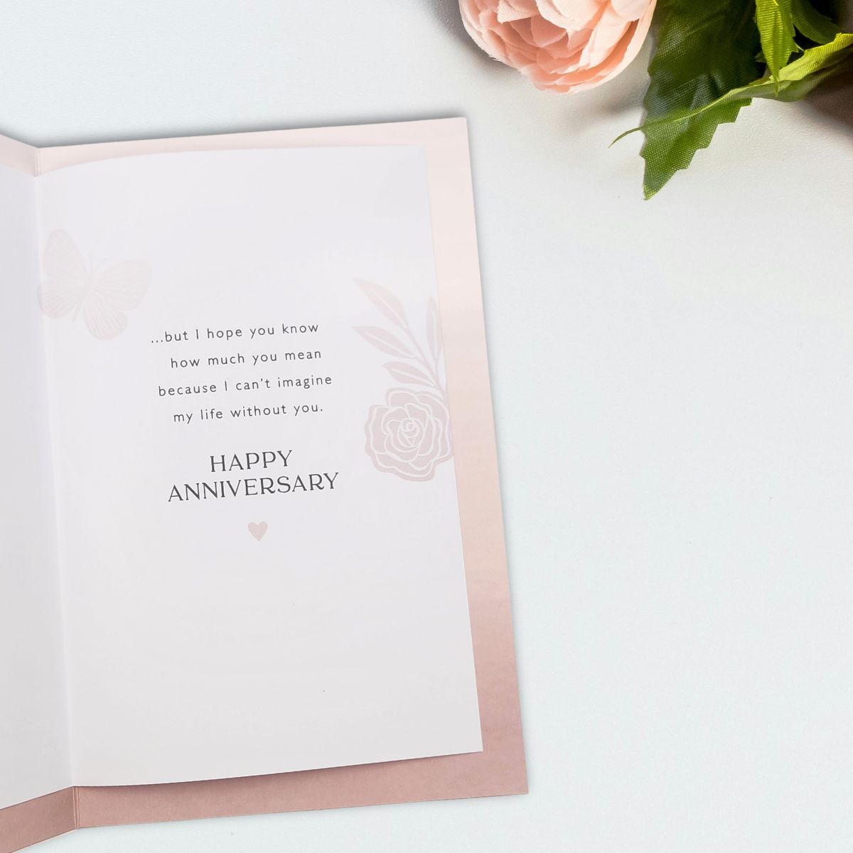 Wife Anniversary Card - 3 Fold Lace-Cut