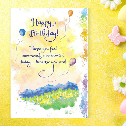 Happy Birthday Card - 3-Fold Blue Mountain Arts