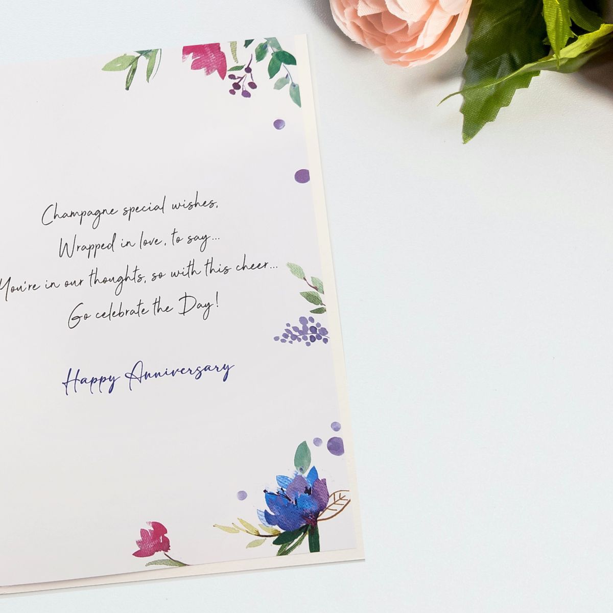 Son & Daughter-In-Law Wedding Anniversary Card - Signature Flutes