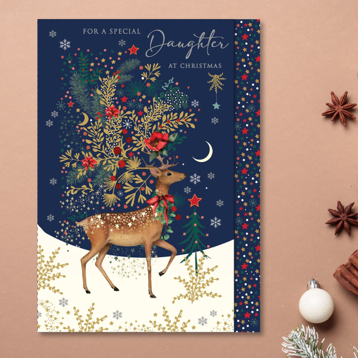 Daughter Christmas Card - Pizazz Deer