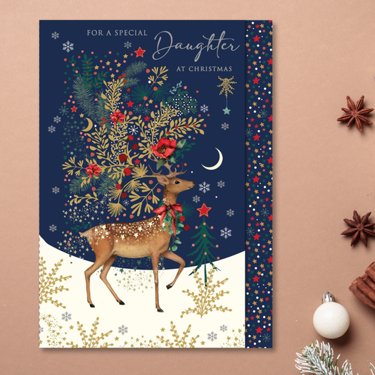Daughter Christmas Card - Pizazz Deer