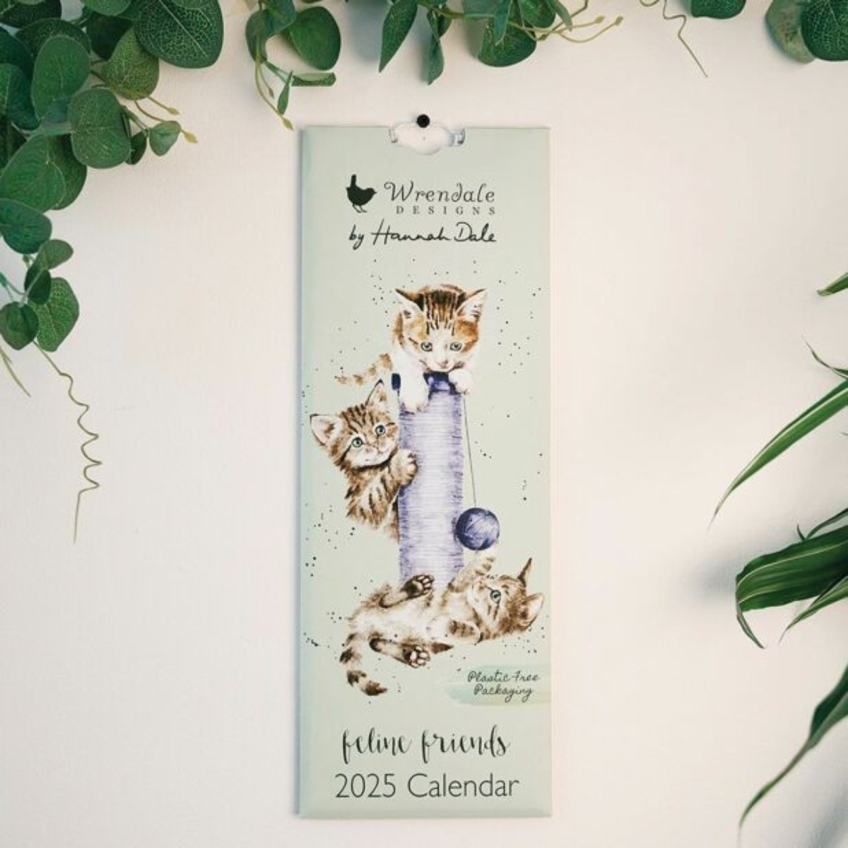 Wrendale Calendar 2025 - Feline Friends Slim Calendar