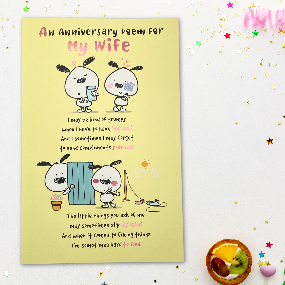 Wife Anniversary Card - An Anniversary Poem