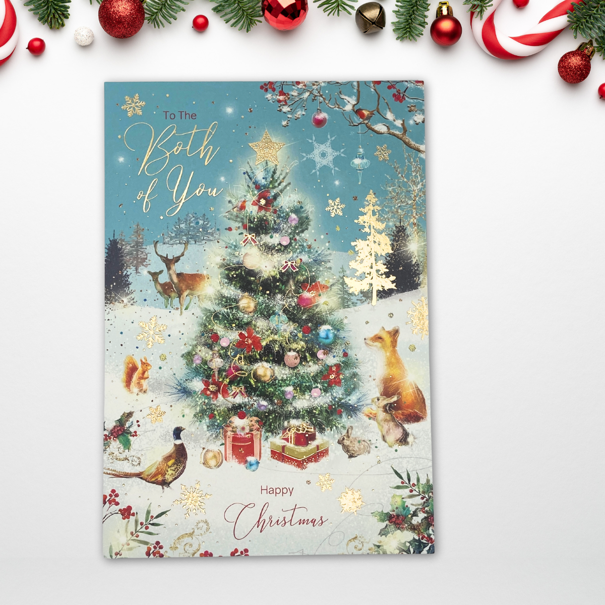 Both Of You Christmas Card - Grace Woodland Animals