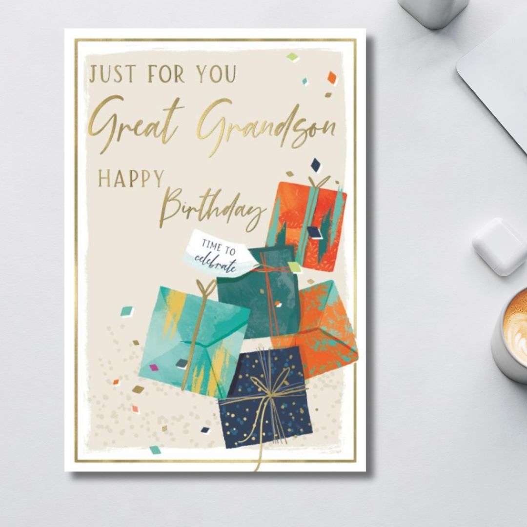 Great Grandson Birthday Card - Skylight Presents