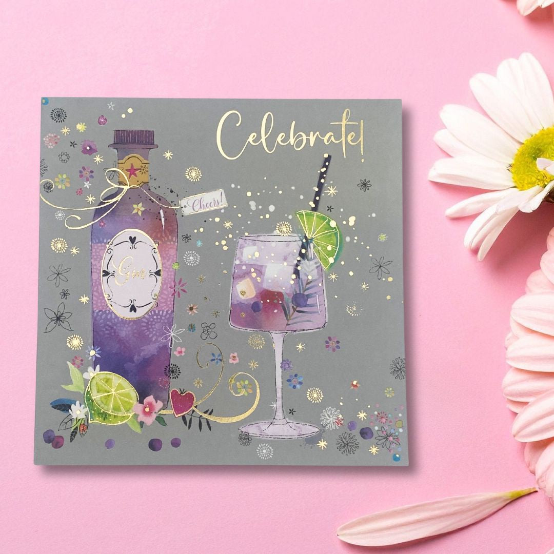 Carnival Birthday Card - Gin Celebrate!