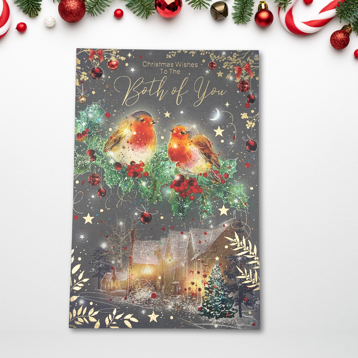 Both Of You Christmas Card - Grace Robins & Holly