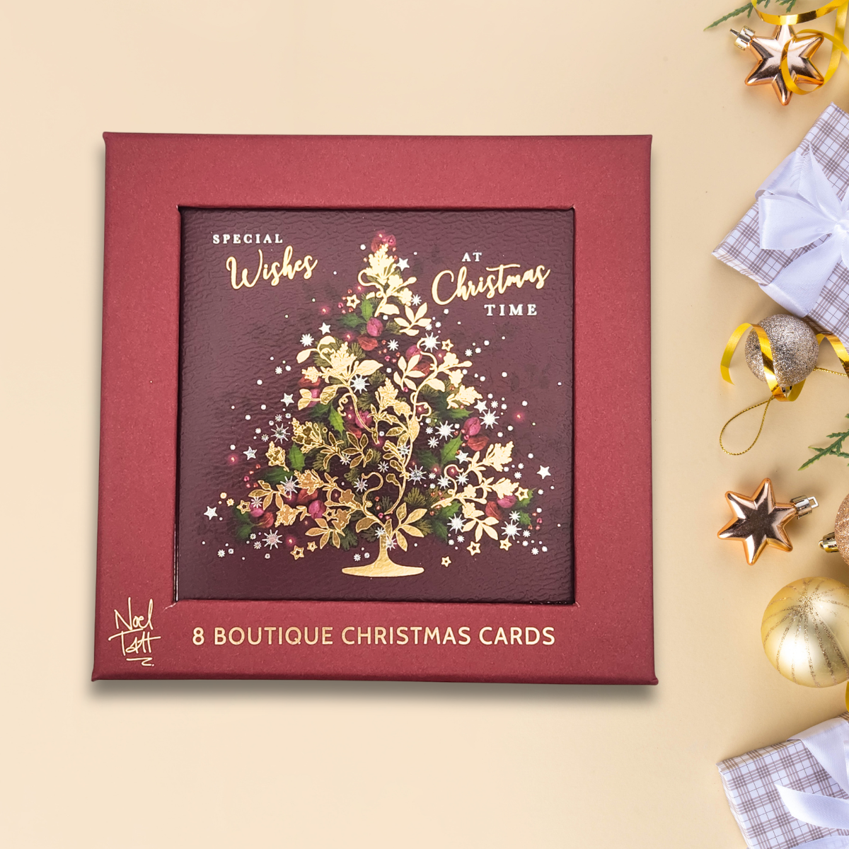 8 x Christmas Cards In Box - Mulberry Tree