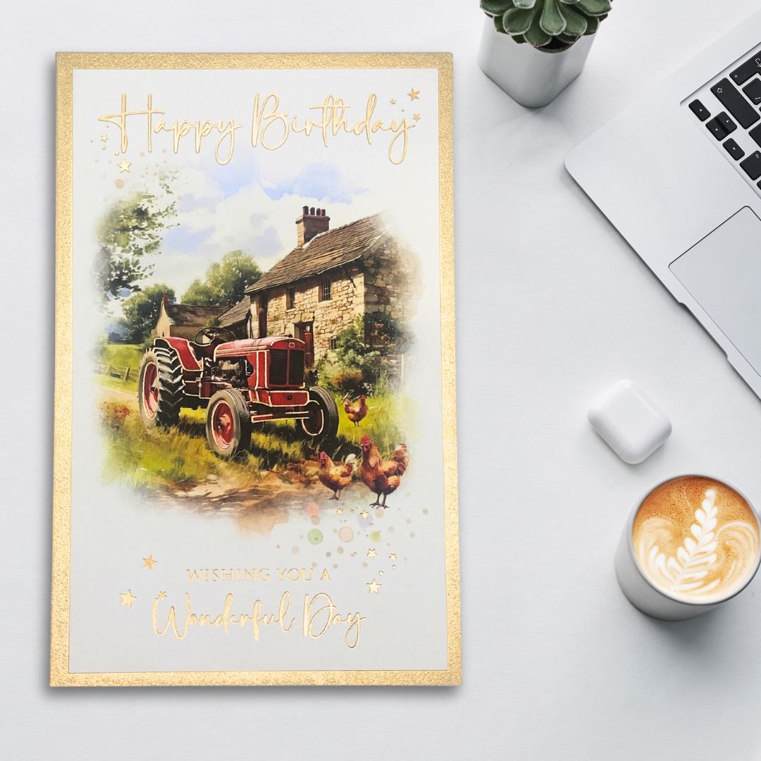 Birthday Bliss Birthday Card - Tractor