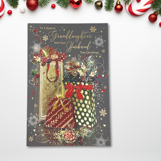 Granddaughter & Husband Christmas Card - Grace Gifts & Flowers