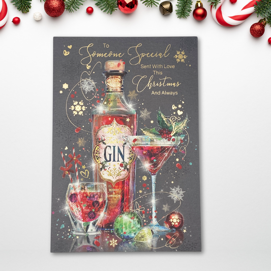 Someone Special Christmas Card - Grace Gin Cocktails