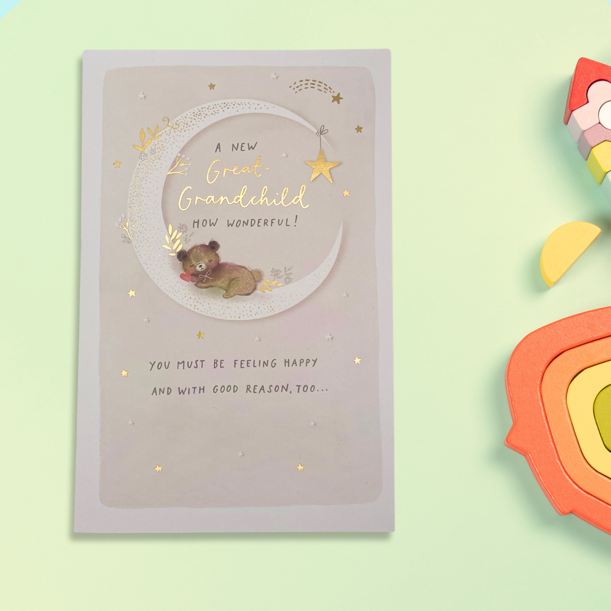 Birth Of Great Grandchild Card - How Wonderful!