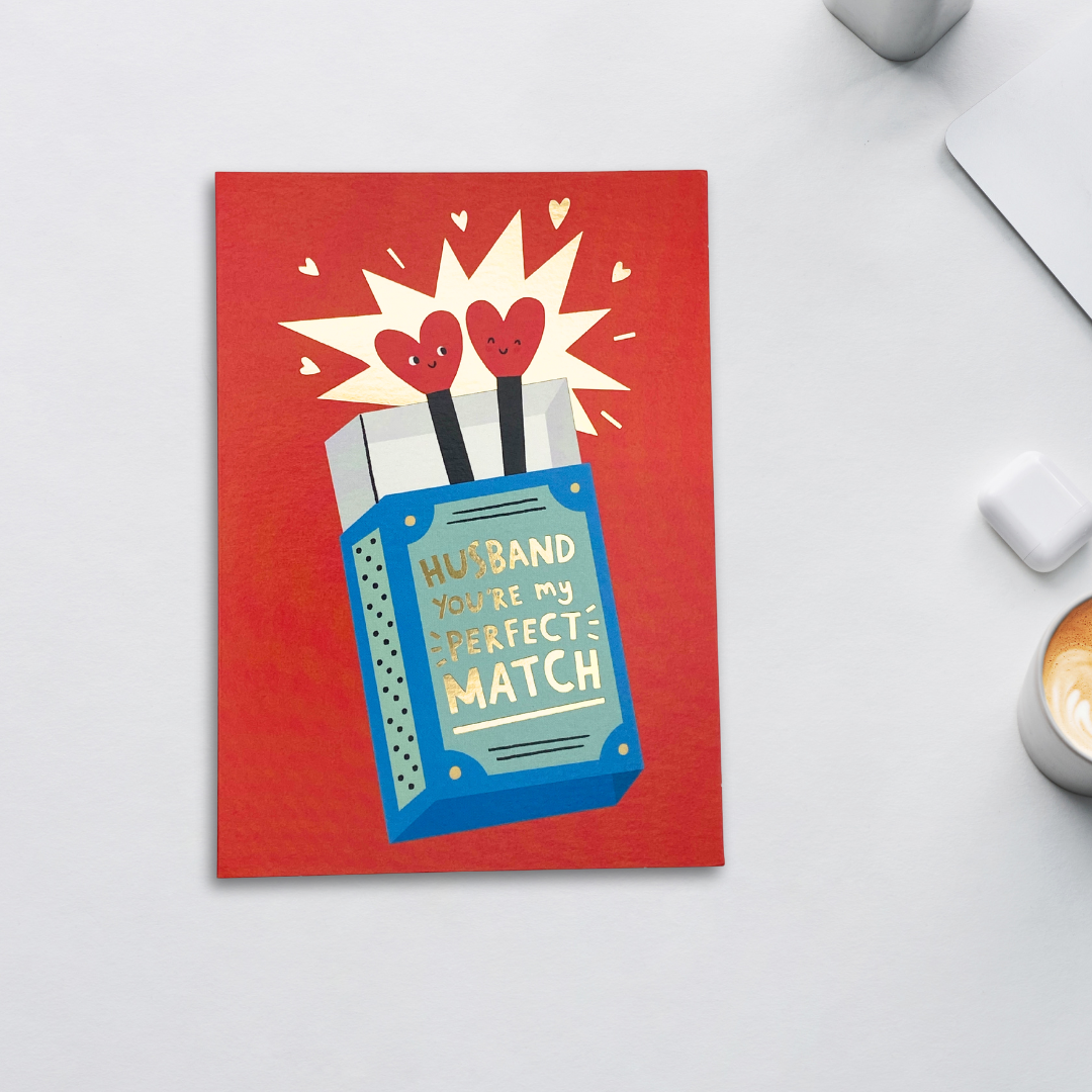 Husband Anniversary Card - Perfect Match