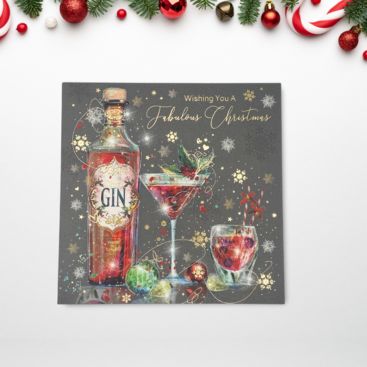 Open Christmas Card - Grace Gin Cocktails