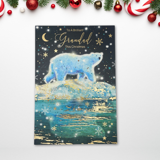 Grandad Christmas Card - Grayson Polar Bear