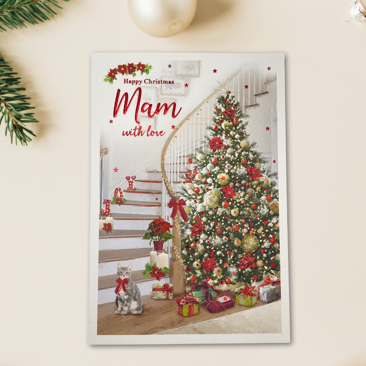 Mam Christmas Card - Essence Christmas Tree