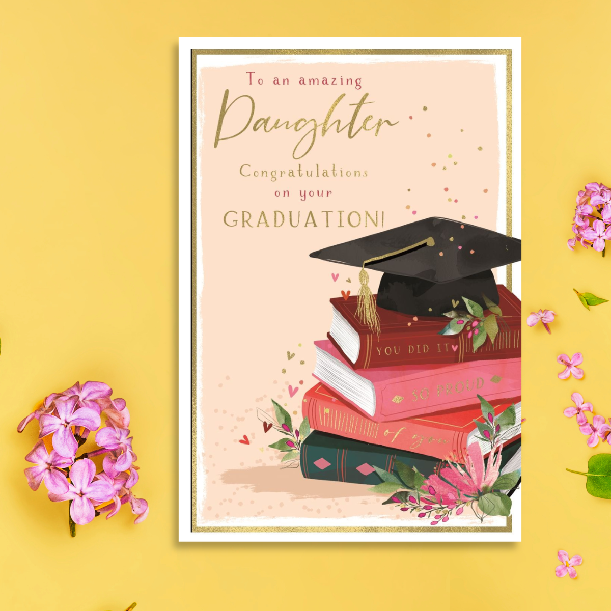 Daughter Graduation Card - Skylight So Proud Of You
