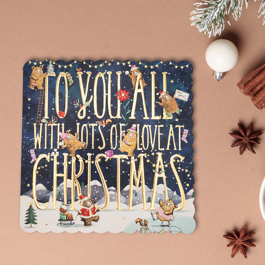 To All Of You Christmas Card - Cute Bears
