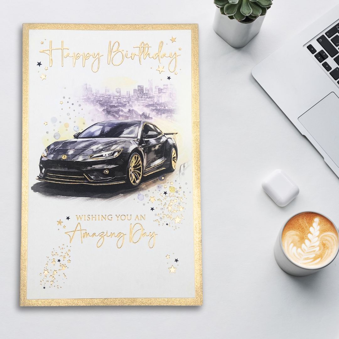 Birthday Bliss Birthday Card - Sports Car