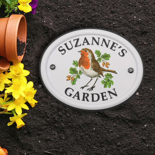 British Birds Decorative Garden Sign - Suzanne
