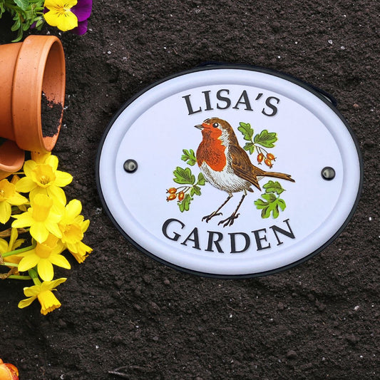 British Birds Decorative Garden Sign - Lisa