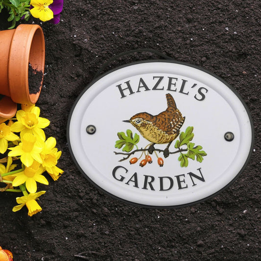 British Birds Decorative Garden Sign - Hazel