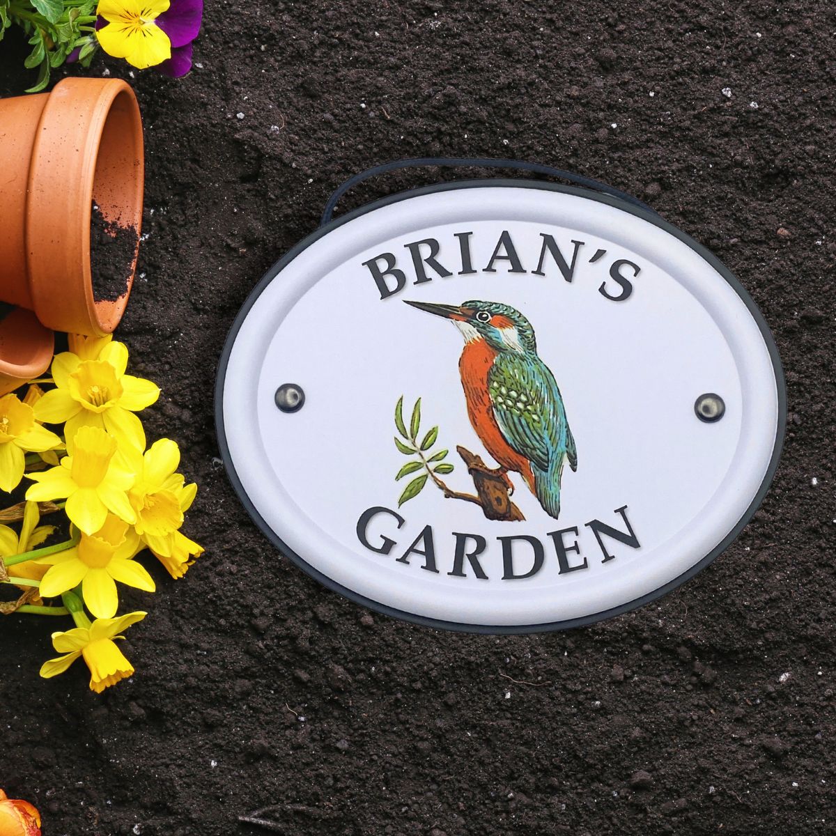 British Birds Decorative Garden Sign - Brian