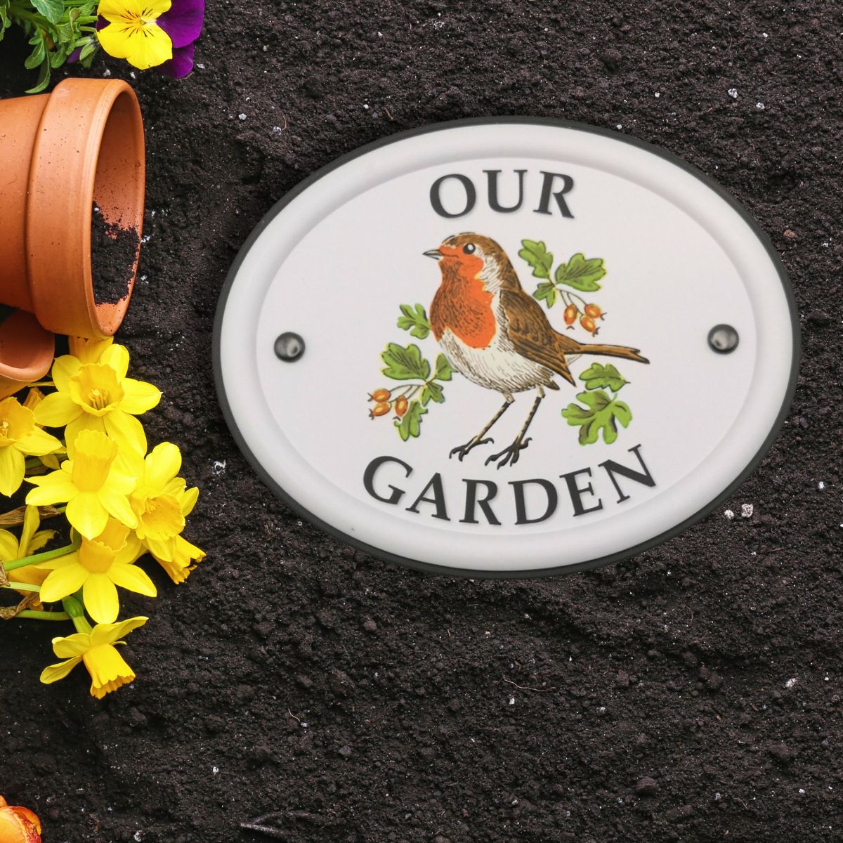 British Birds Decorative Garden Sign - Our Garden