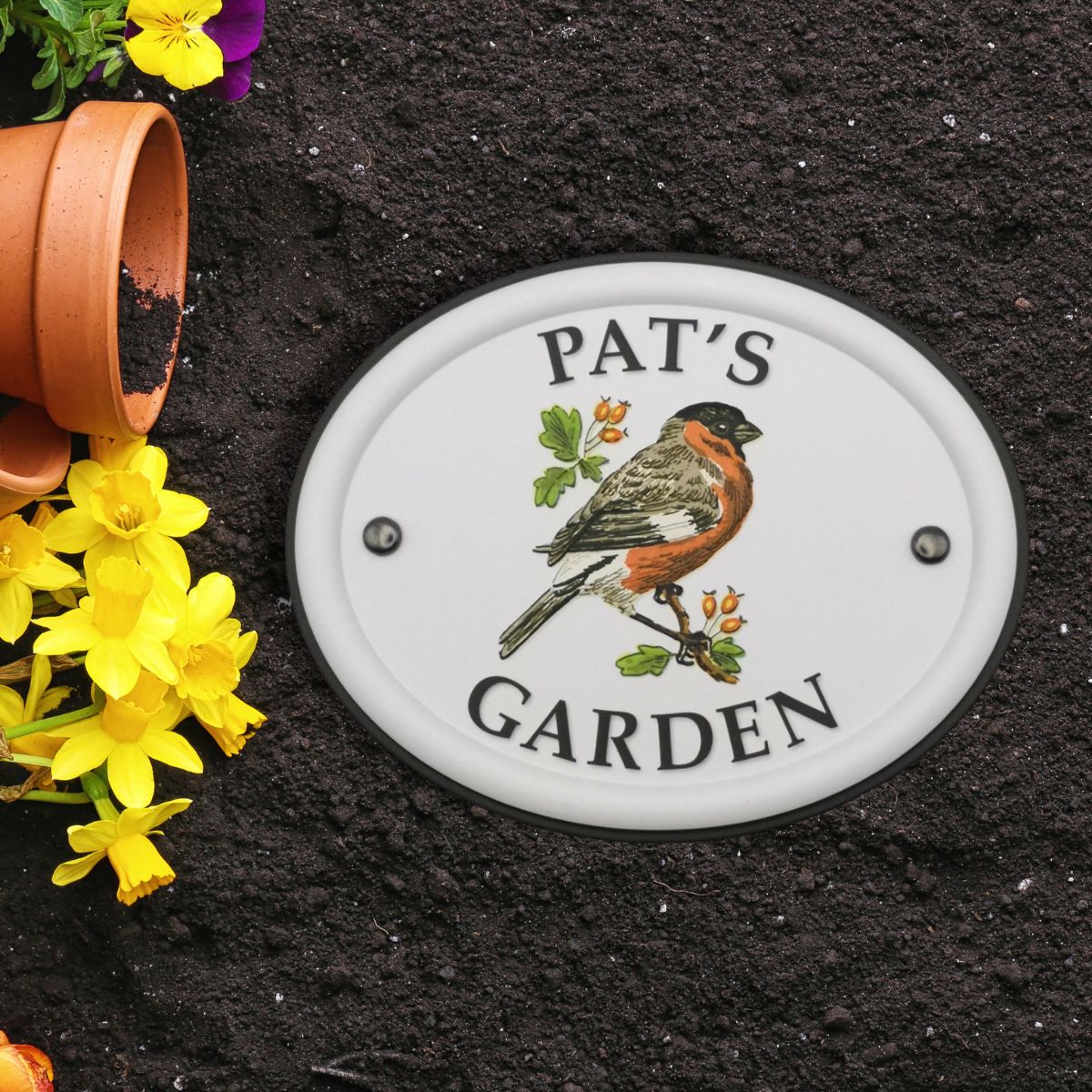 British Birds Decorative Garden Sign - Pat