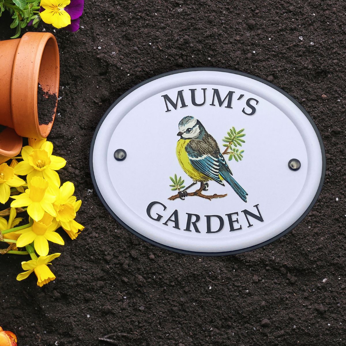 British Birds Decorative Garden Sign - Mum