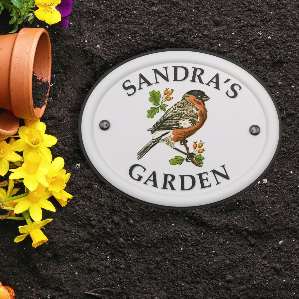 British Birds Decorative Garden Sign - Sandra