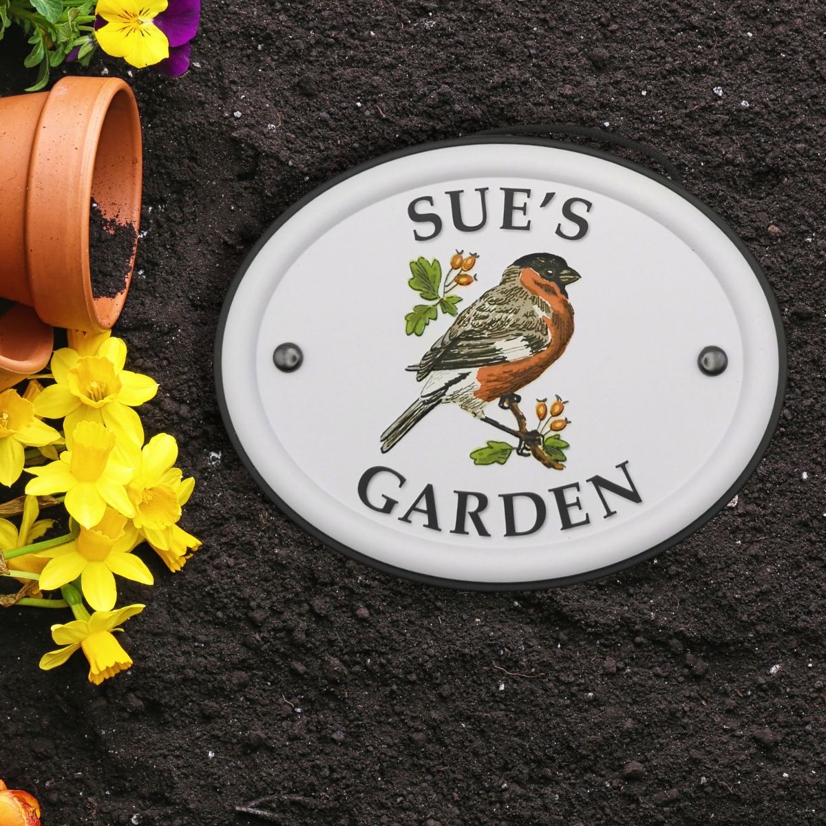 British Birds Decorative Garden Sign - Sue