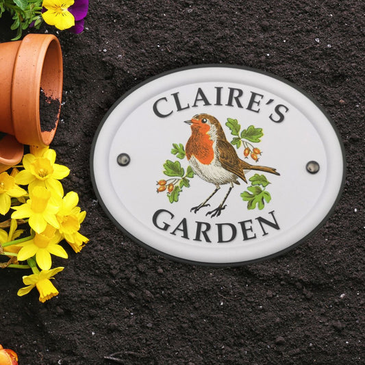 British Birds Decorative Garden Sign - Claire