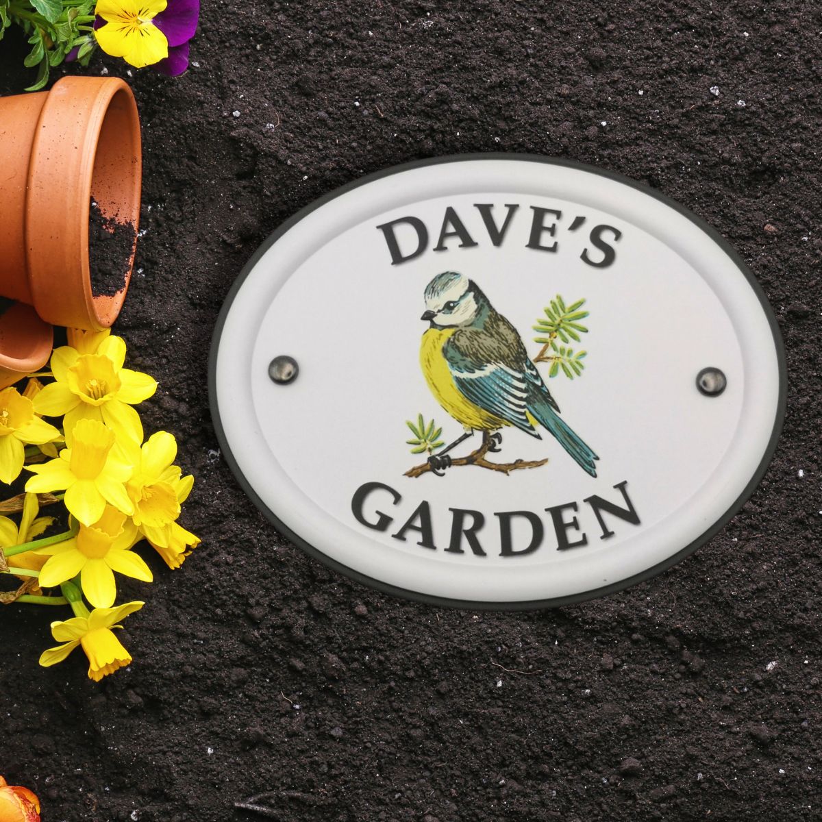 British Birds Decorative Garden Sign - Dave