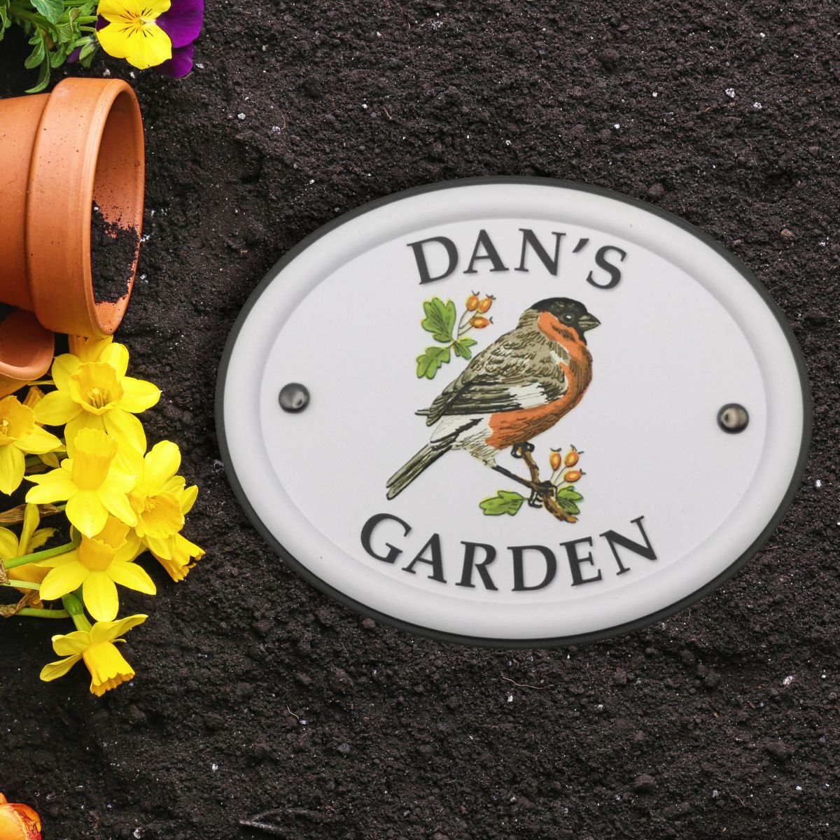 British Birds Decorative Garden Sign - Dan