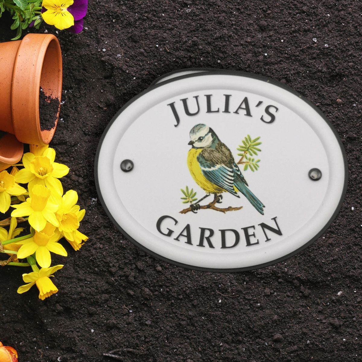British Birds Decorative Garden Sign - Julia
