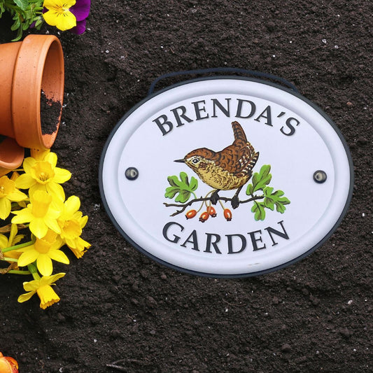 British Birds Decorative Garden Sign - Brenda